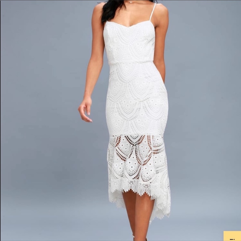 lulus pure passion white lace dress